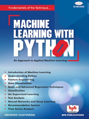 cover image of Machine Learning with Python